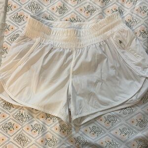 lululemon athletica White Lightweight Athletic Shorts